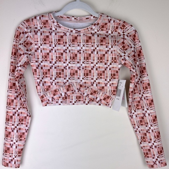 L* Space | Active Sporty Aim High Long Sleeve Crop Top Block Party Pullover | XS - Picture 5 of 12